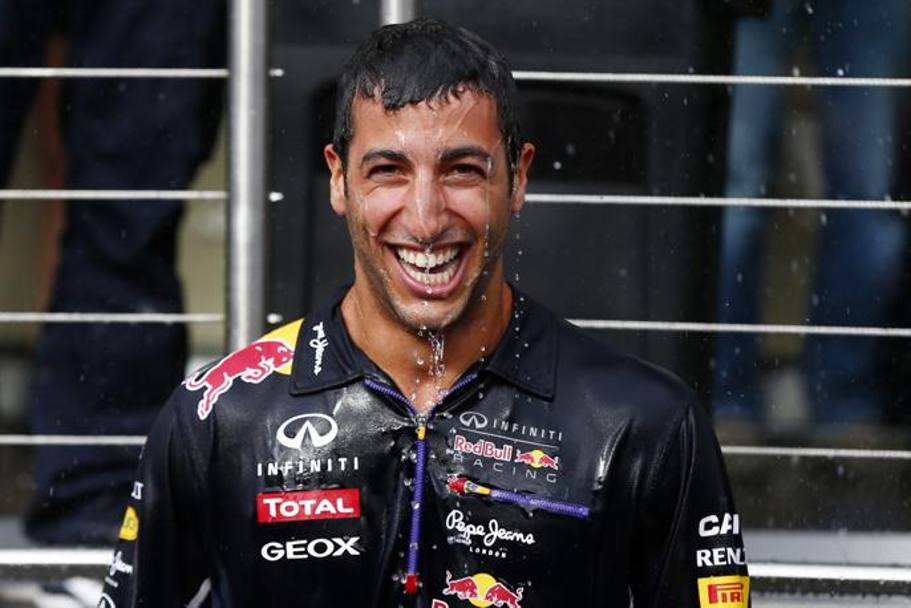Ricciardo fradicio e contento (LaPresse)
